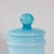 1960s Portuguese Light Blue Opaline Jar, 1960s For Sale - Image 5 of 15