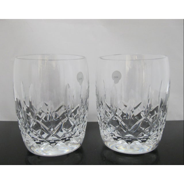 Waterford Crystal Waterford Crystal Lismore Double Old Fashioned Glass Set of 4 Original Box For Sale - Image 4 of 9