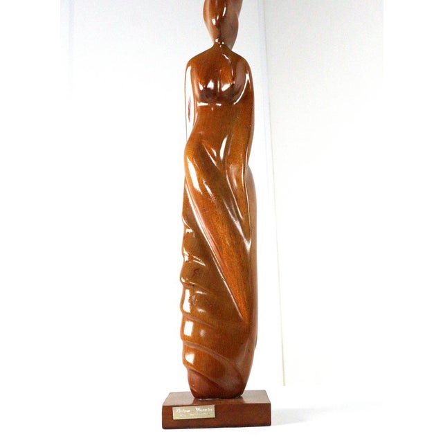 Brown Nelson Morales, Figurative Sculpture, Wood For Sale - Image 8 of 16
