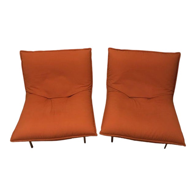 Pascal Mourgue for Ligne Roset Calin Fireside Pillow Chairs a Pair