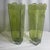 Green Pair of Vintage Vases on Green Glass For Sale - Image 8 of 10
