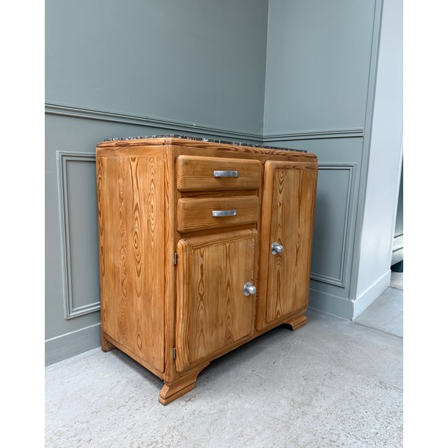 Art Deco Sideboard in Pitch Pine, 1940s For Sale - Image 8 of 13