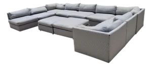 Milo Baughman Large Pit Sectional With 11 Pieces