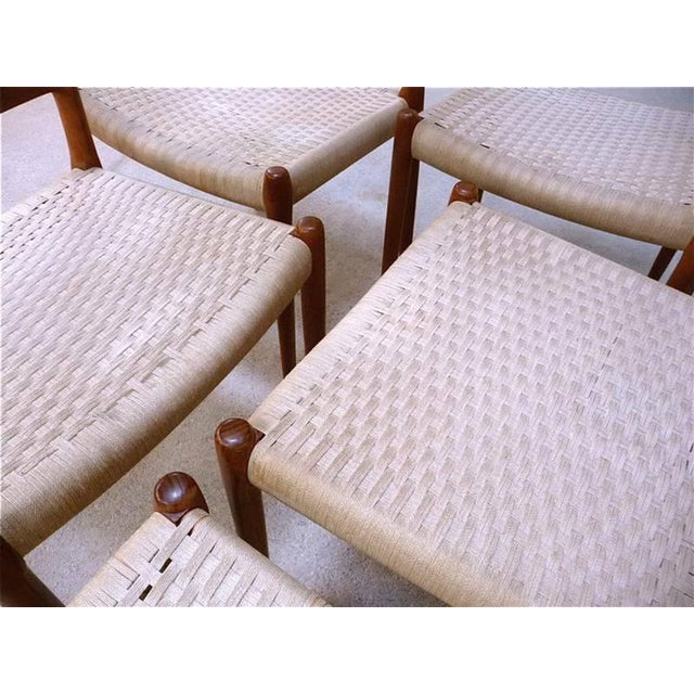 Teak Dining Chairs from J.L. Møller, Set of 6 For Sale - Image 6 of 15