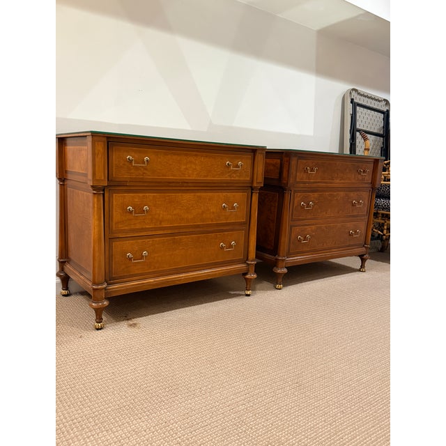 Early 20th Century Pair of Louis XVI Directoire Chests For Sale - Image 5 of 8