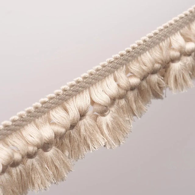 Contemporary SAMPLE - Schumacher Rosalind Tassel Trim In Natural For Sale - Image 3 of 5