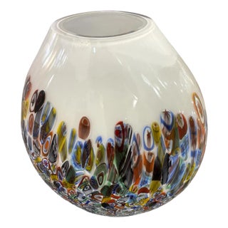Milky-White Vase in Murano Glass from Simoeng For Sale