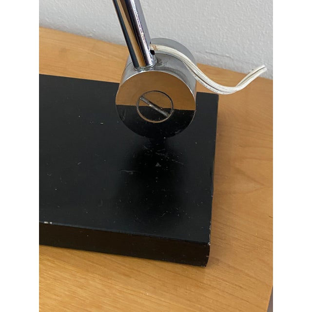Mid-Century Modern Robert Sonneman Articulating Chrome Orb Table Lamp For Sale - Image 3 of 12