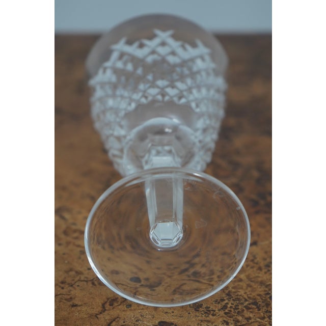 Set of 8 Waterford Crystal 6 Inch Cut Crystal Wine Glasses For Sale - Image 9 of 10