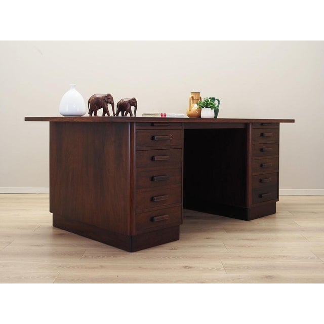 1960s Danish Walnut Desk, 1960s For Sale - Image 5 of 18