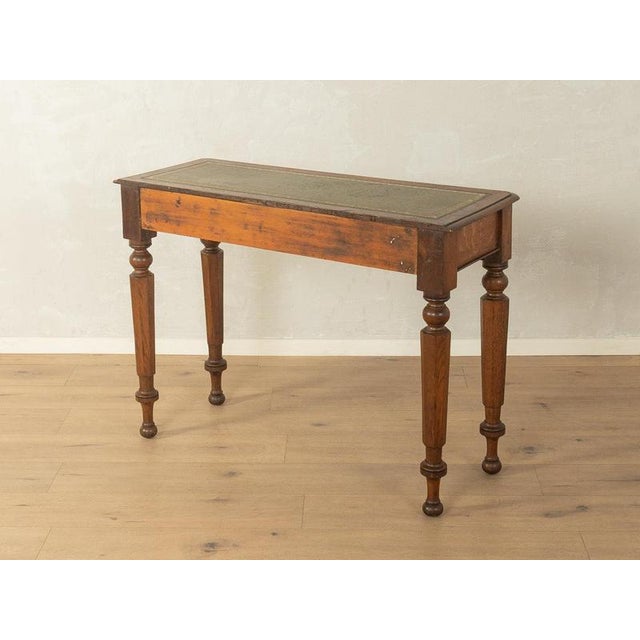 Antique Console Table with Fine Leather Writing Surface For Sale - Image 6 of 12