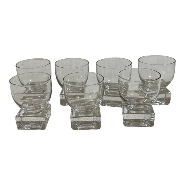1970s Collection of Geometric Shot Glasses- Set of 7 For Sale