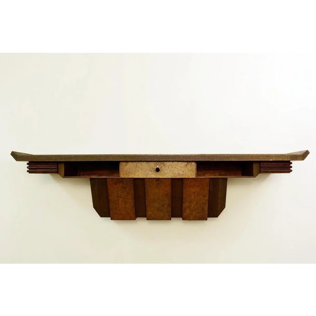Extra large wood console by Pier Luigi Colli, Italy, 1950s. This piece is attributed to the mentioned designer/maker. It...