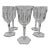 Set of 8, Baccarat France "Malmaison" Pattern Crystal Water Goblets For Sale