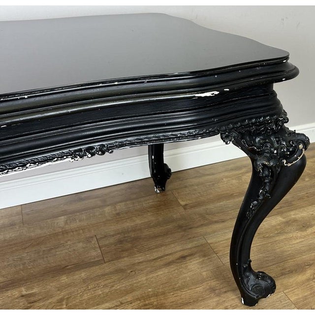 French Style Black Painted Desk For Sale - Image 14 of 15