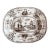 A Antique Brown Transfer Decorated Staffordshire Platter, “Nankin” by Dimmock, Circa 1830’s For Sale