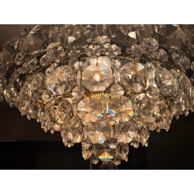 Mid-Century Modern Mid-Century Venini Style Swarovski Baronet 12 Light Chandelier by Schonbek For Sale - Image 3 of 10