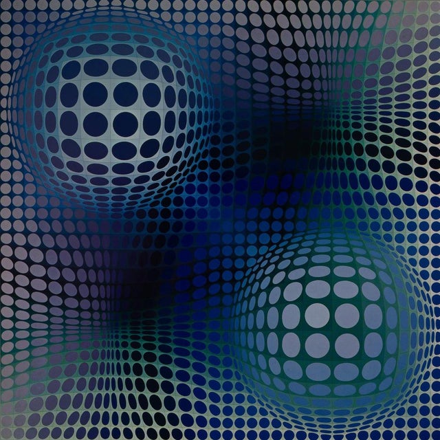 Victor Vasarely (1906-1997) Feny Heliogravure after a work by the artist On heavy paper, 27 x 27 cm (approx. 11 x 11...
