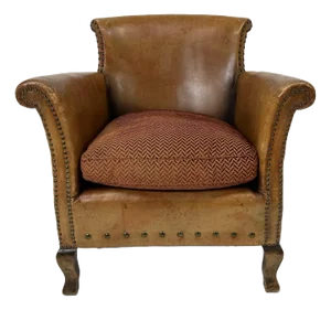 Early 20th Century European Leather Lounge Chair
