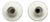 Italian Modern Round Wall Lamps in Opaline Glass, 1970s, Set of 2 For Sale
