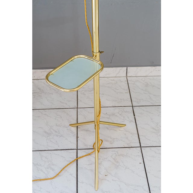 Hight Adjustable Floor Lamp with Adjustable Shelf, Vienna, 1950s For Sale - Image 12 of 18