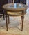 Super antique rare RJ Horner French the Train table. Features diminutive small size lift up beveled glass top Gold velvet...