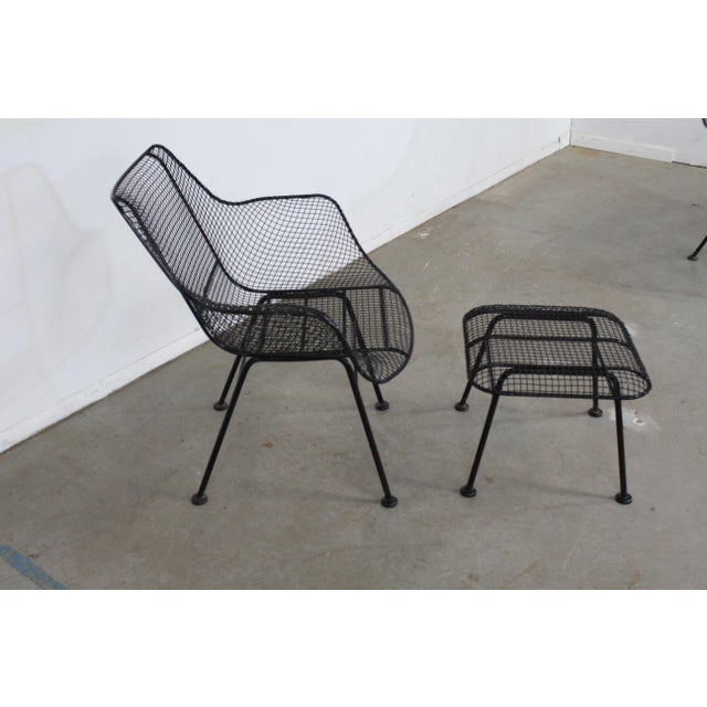 MidCentury Russell Woodard Sculptura Outdoor Mesh Lounge Chair and