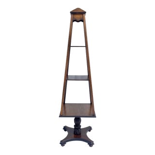 Hollywood Regency Wood Pyramid Display Etagere For Sale