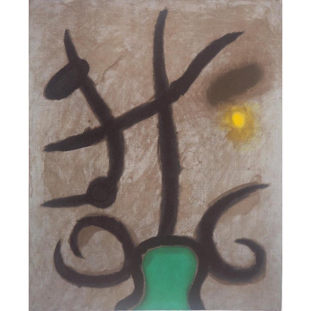 Joan Miro, Green Woman and Bird, Lithograph For Sale - Image 6 of 6