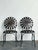 Vintage Boho Wrought Iron “Sunburst” Dining Chairs After Francois Carre - A Pair For Sale - Image 10 of 11