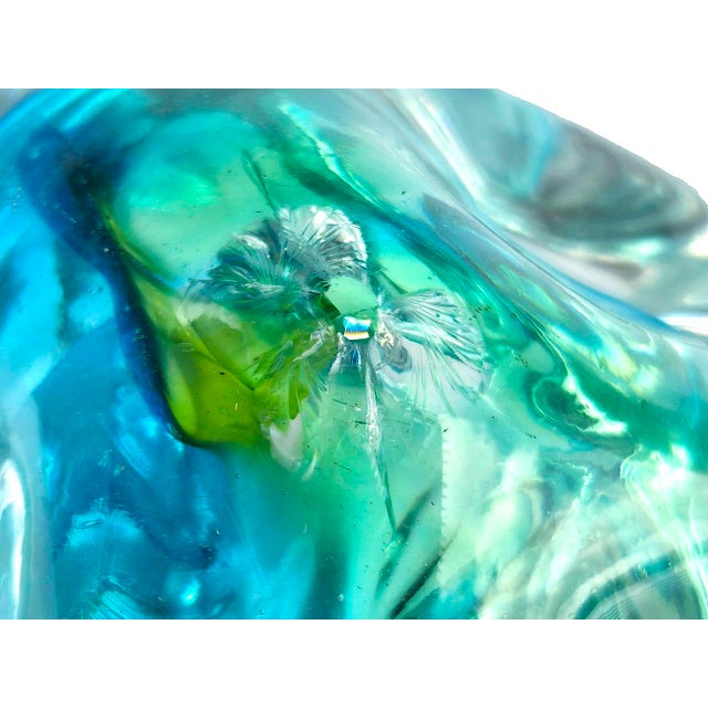 Glass Vintage Art Glass Paper Weight by Jacqueline Terpins For Sale - Image 7 of 16