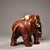 Red Vintage Red Copper Gilt Elephant Sculpture - Asian Auspicious Statue With Inscriptions For Sale - Image 8 of 10