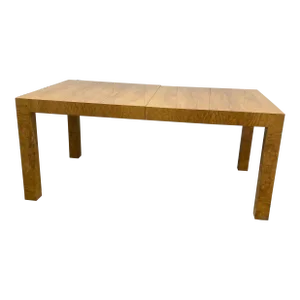 Olivewood Burl Parsons Dining Table by Milo Baughman