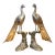 Vintage Hollywood Regency Large Brass Peacock Pair, 26.5” Tall For Sale
