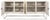 Sarreid Ltd. Sarreid Antique White Wash Cabinet on Stand For Sale - Image 4 of 5