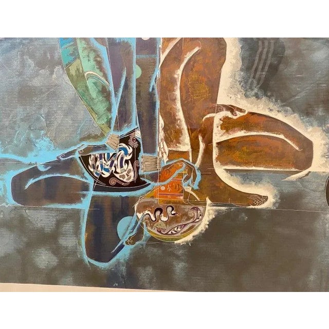 Blue Lu Hong Limited Edition Serigraph Entitled "Spirit of Tropics" Hand Signed For Sale - Image 8 of 10