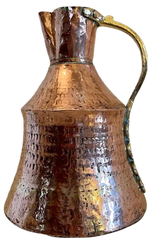 Antique Arts & Crafts Copper and Brass Milk Jug