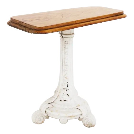 Victorian Rectangular Cast Iron Exterior Side Table For Sale