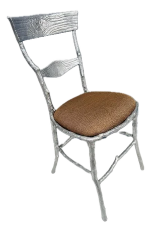 Michael Aram “ Enchanted Forest” Accent Pewter Chair