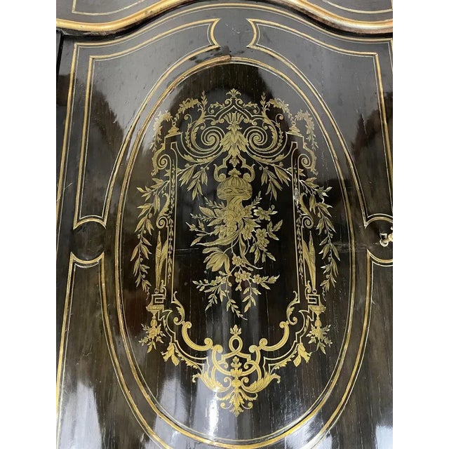 Blackened Wood Cabinet Napoléon 3 For Sale - Image 6 of 11