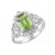 Kai Renaissance Peridot Diamond Cocktail Ring in 14k Solid Gold, size 4 For Sale - Image 10 of 12