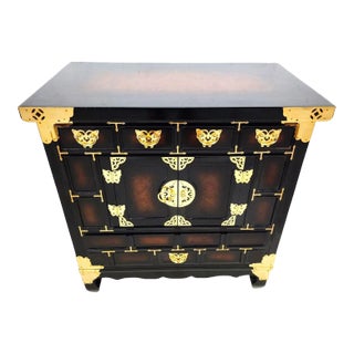 Vintage Asian Side Table Nightstand For Sale