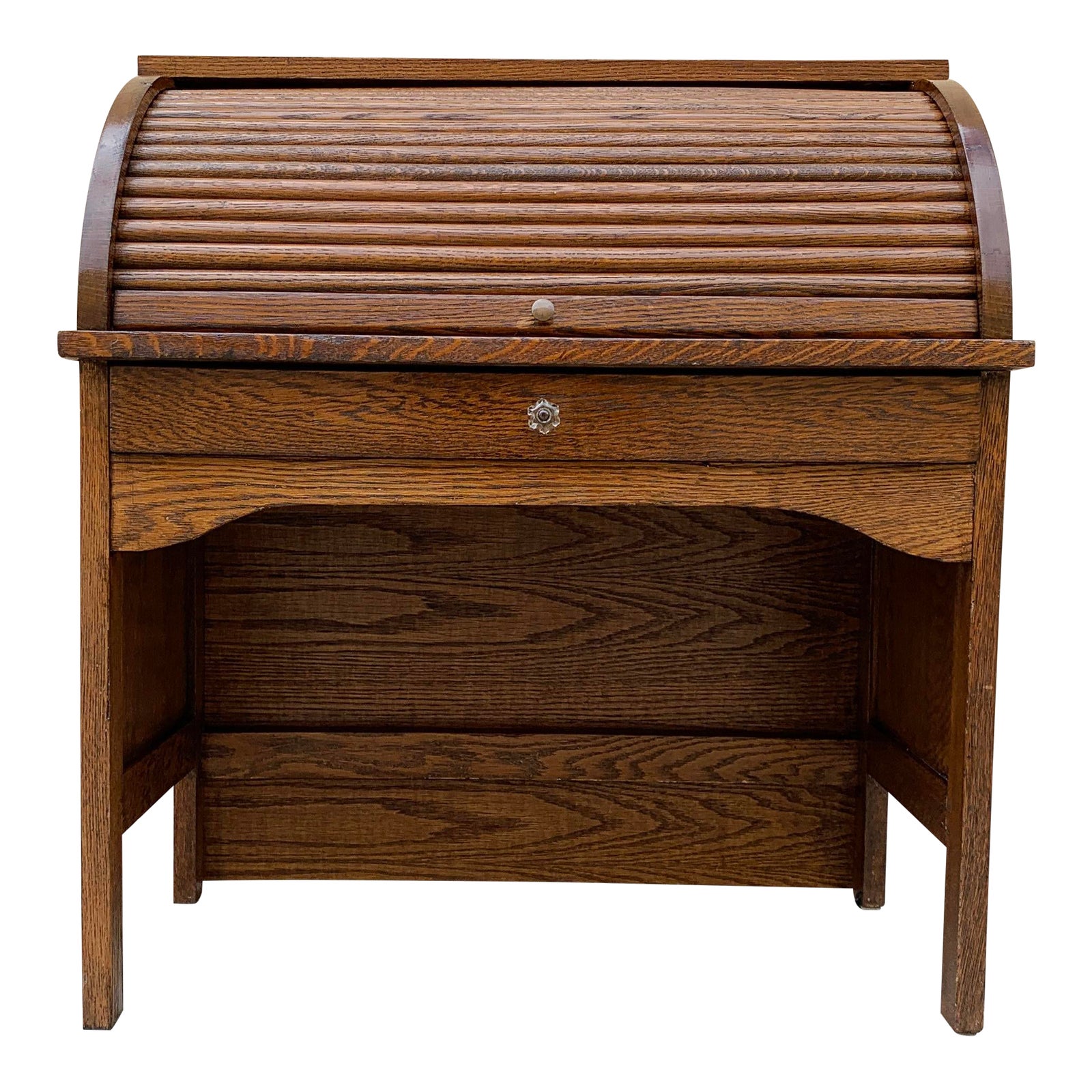 Antique Children's Oak Roll Top Desk Chairish