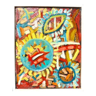 "New Mexico" Oil Painting in Frame For Sale
