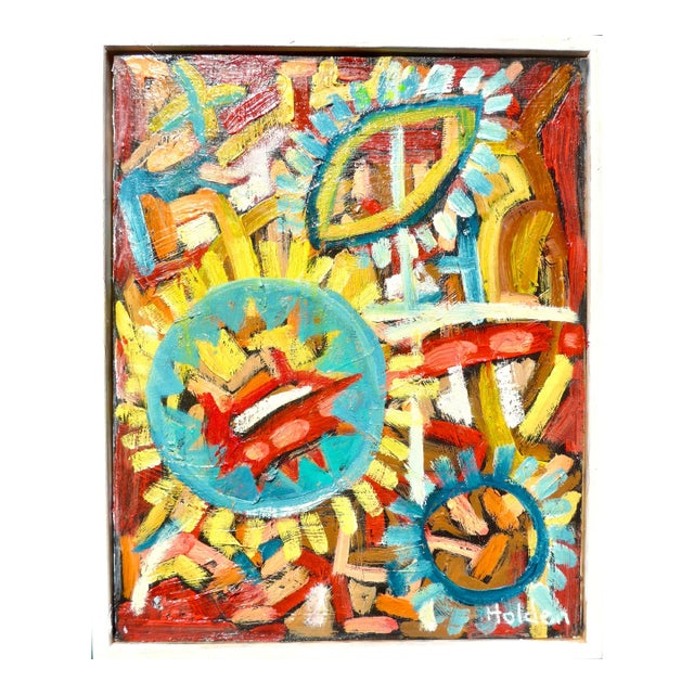 "New Mexico" Oil Painting in Frame For Sale