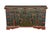 Forest Green Swedish Hand-Painted Oak Coffer, 1852 For Sale - Image 8 of 8