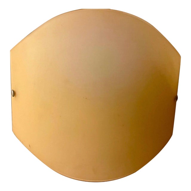 Yellow Gold Murano Glass Wall Light from Toso, Italy, 1990s For Sale