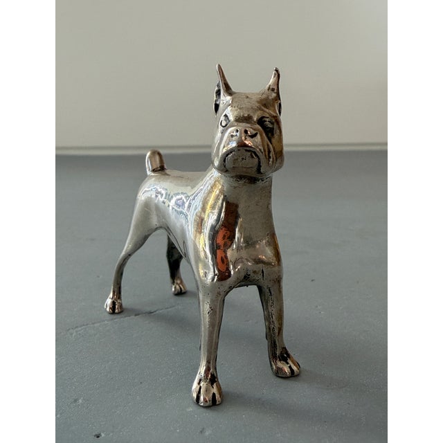 Vintage S. Kirk & Sons Miniature Sterling Silver Boxer Figurine For Sale - Image 11 of 12