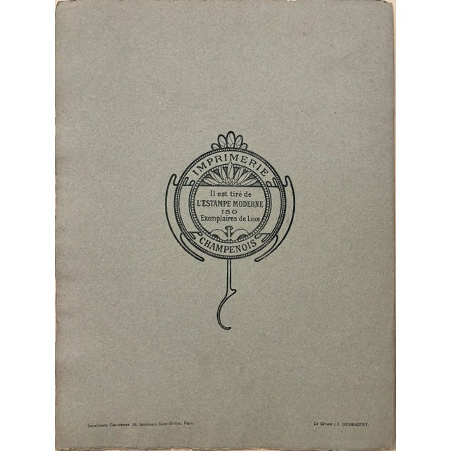 Black Alphonse Mucha, Cover for l'Estampe Moderne, December 1898, Lithograph For Sale - Image 8 of 9