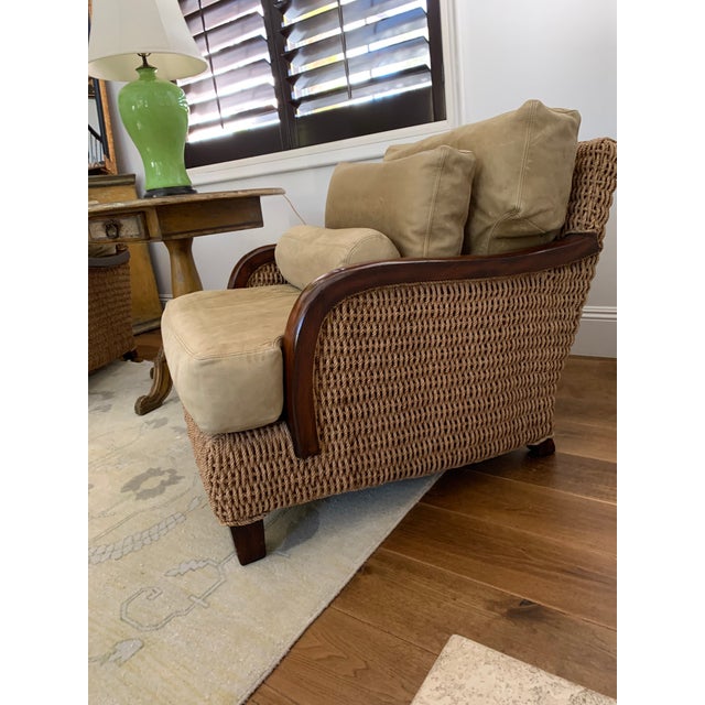 Ralph Lauren Ralph Lauren Rope Rattan Chairs For Sale - Image 4 of 13